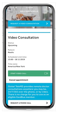 GeoBlue App teleMD